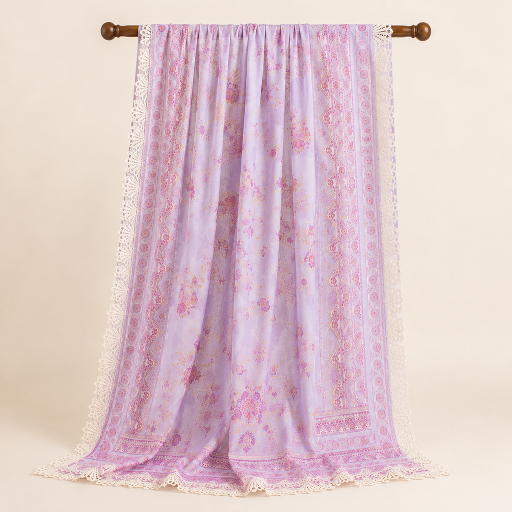 Lavender Bloom Premium Lawn – Unstitched 3 Piece Suit