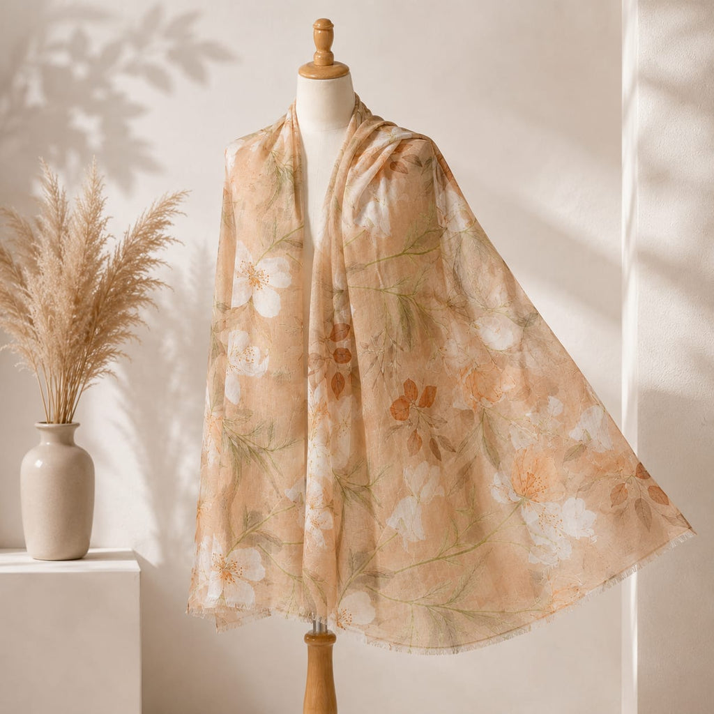 Blush Meadow Floral Stole