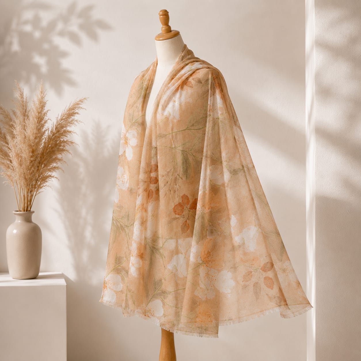 Blush Meadow Floral Stole