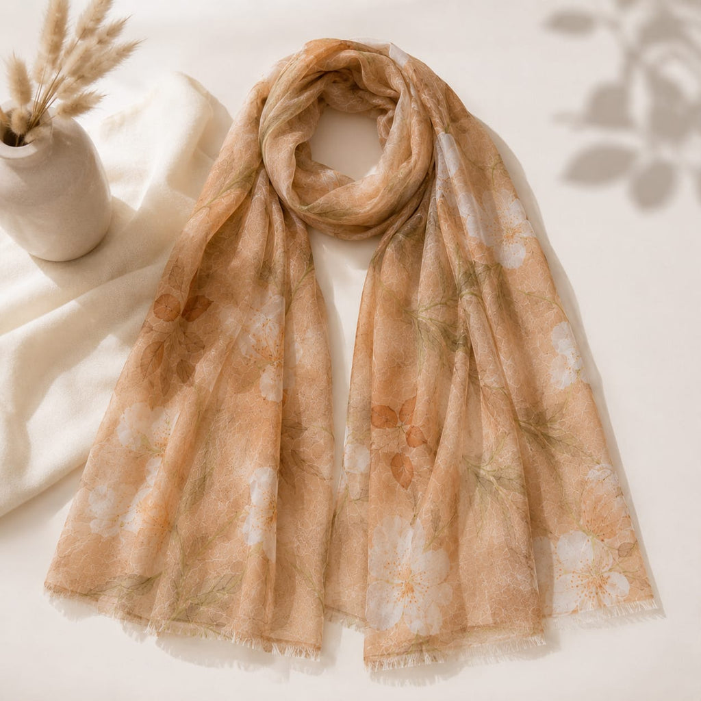 Blush Meadow Floral Stole